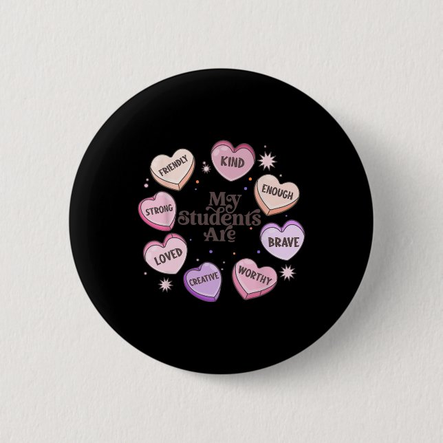 Meine Schüler werden geliebt, freundlich, kreative Button (Vorderseite)