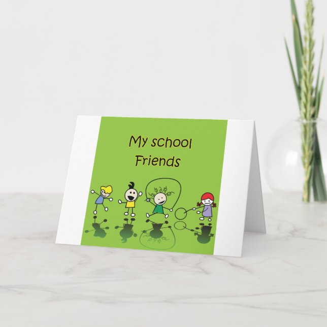 Meine Schulfreunde Karte (Vorderseite)
