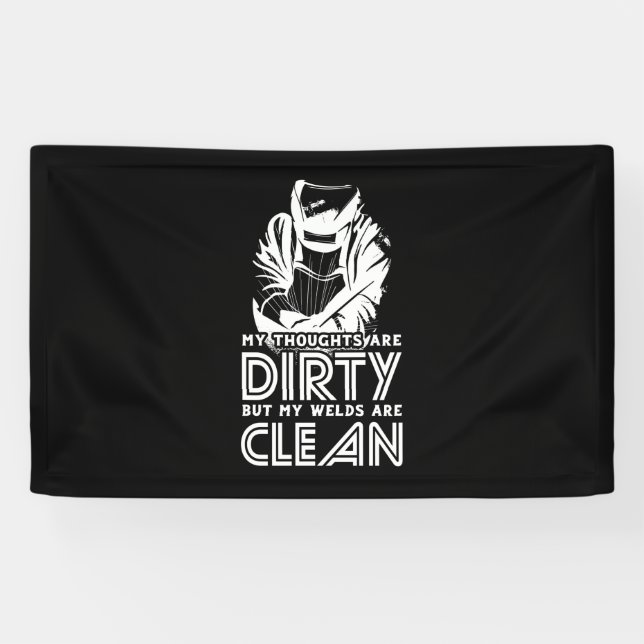 Meine Schweißnähte sind sauber Banner (Horizontal)