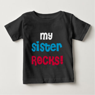 Meine Schwester-Felsen Baby T-shirt