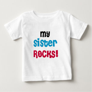 Meine Schwester-Felsen Baby T-shirt