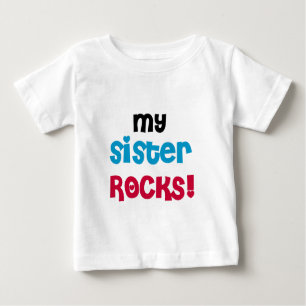 Meine Schwester-Felsen Baby T-shirt