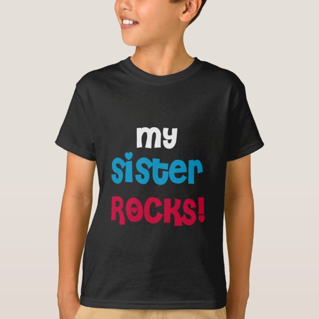 Meine Schwester-Felsen T-Shirt (Vorderseite)