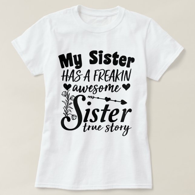 Meine Schwester hat ein Phantastisches, unbekannte T-Shirt (Design vorne)