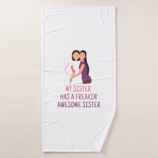 Meine Schwester hat eine Phantastische Schwester,  Badehandtuch (Badehandtuch)