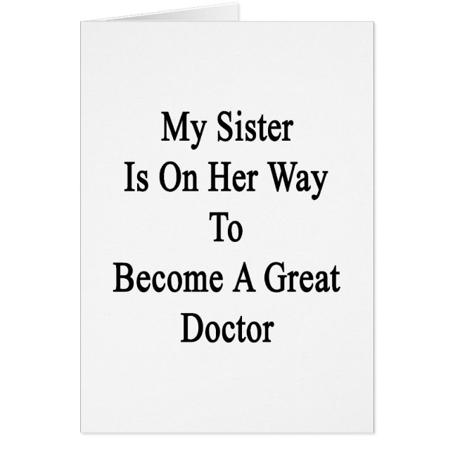 Meine Schwester ist auf ihrer Weise, ein großer (Vorne)