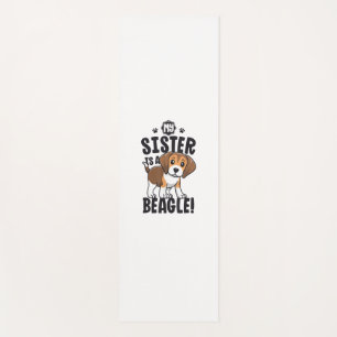 Meine Schwester ist ein Beagle Shirt Kinder Beagle Yogamatte