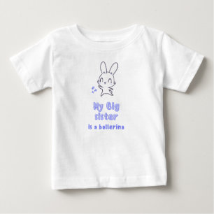 Meine Schwester ist eine Ballerina Baby T-shirt