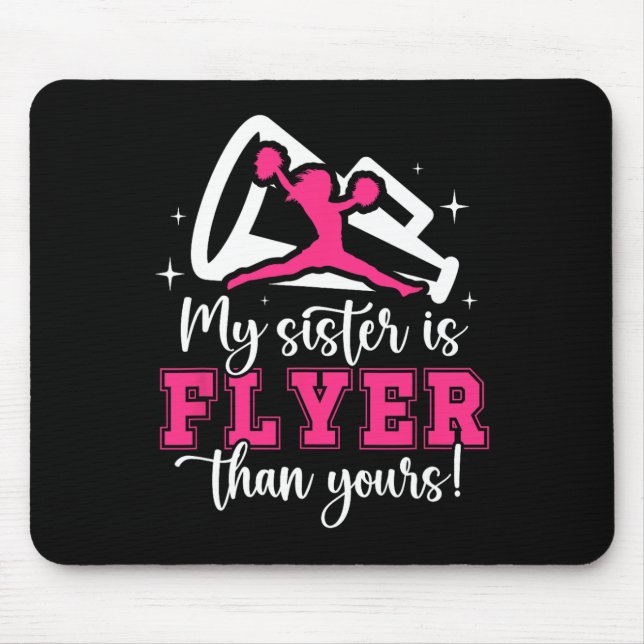 Meine Schwester ist Flyer Cheer Schwester einer Ch Mousepad (Vorne)