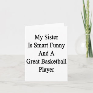 Meine Schwester ist klug lustig und eine tolle Bas Karte