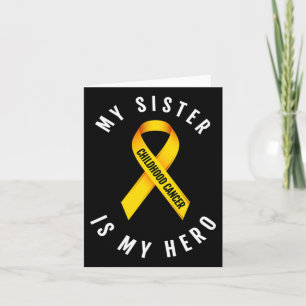 Meine Schwester ist mein Heldenkrebsbewusstsein Karte