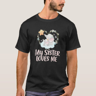 Meine Schwester Liebe Ich Niedlich Elephant Girl K T-Shirt