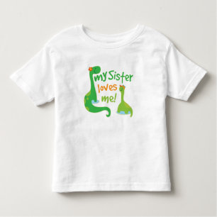 Meine Schwester Liebe Me Dinosaurier Design Kleinkind T-shirt