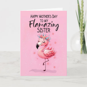Meine Schwester Mütter Tag mit Flamingo Fabulous F Karte