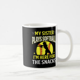 Meine Schwester spielt Softball hier für die Snack Kaffeetasse