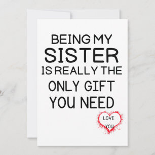 Meine Schwester zu sein ist wirklich das einzige G Save The Date