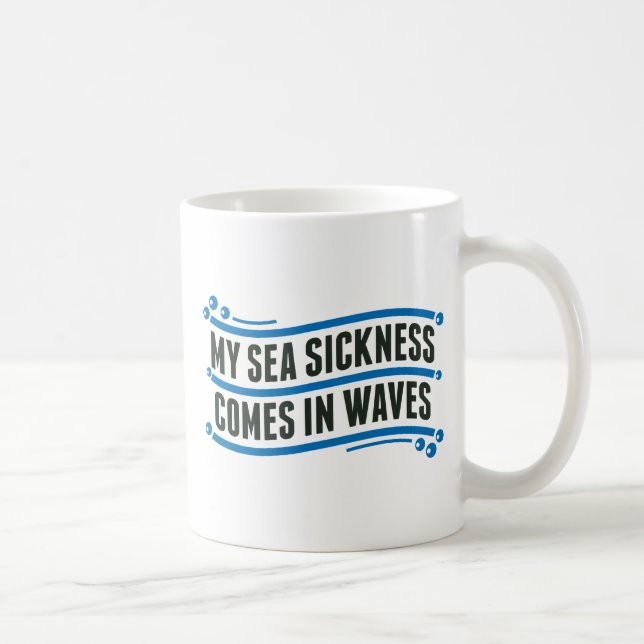 Meine Seekrankheit Kaffeetasse (Rechts)