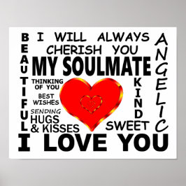 Meine Seelenverwandte Ich Liebe dich Poster
