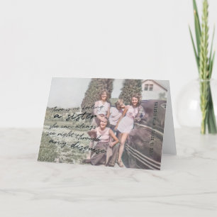 MEINE SISTER-Grußkarte Dankeskarte