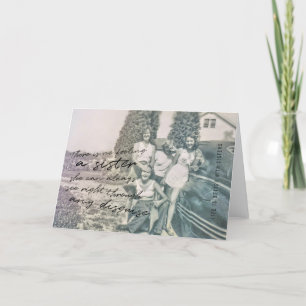 MEINE SISTER-Grußkarte Dankeskarte