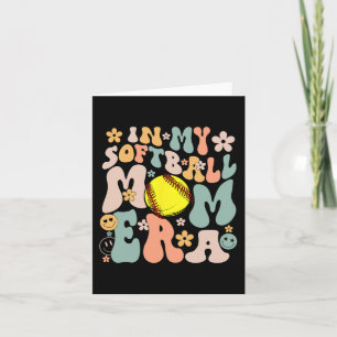 Meine Softball-Mutter-Ära Mama Groovy Leben Spielt Karte