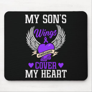 Meine Söhne decken mein Herz ab - Überdosierung Mousepad