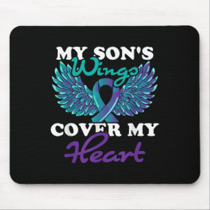 Meine Söhne decken mein Herz-Suizidgedanken ab Mousepad