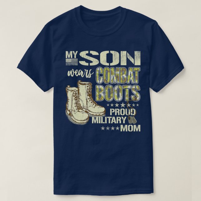 Meine Söhne tragen Kampfstiefel, die sich durch di T-Shirt (Design vorne)