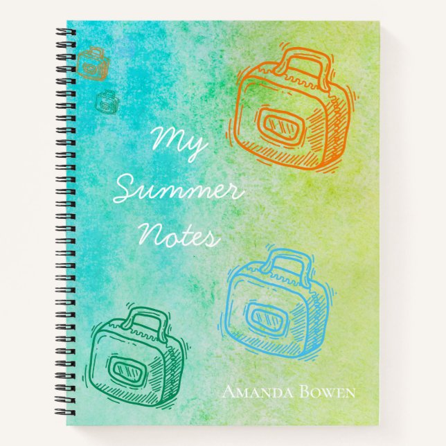 Meine Sommernotizen Notizbuch (Vorderseite)
