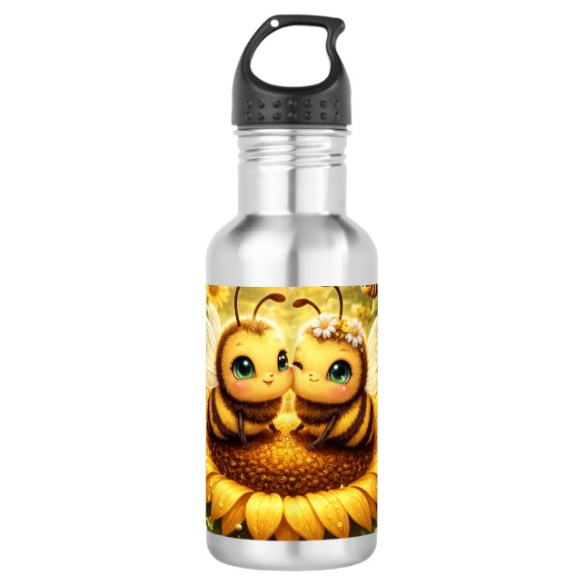 Meine Sonnenblume Edelstahlflasche (Vorderseite)