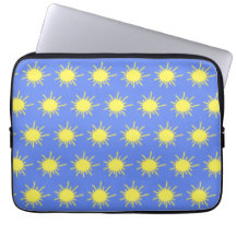 Meine Sonnenschein-Tablethülle (Himmelblau & Gelb)