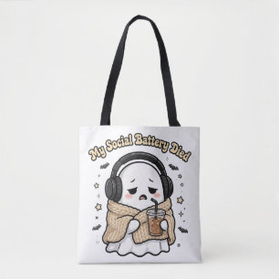 Meine soziale Batterie ist leer Tote Bag - Lustig