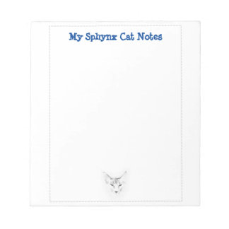 Meine Sphynx Cat Notes Niedlich Sketch Notizblock