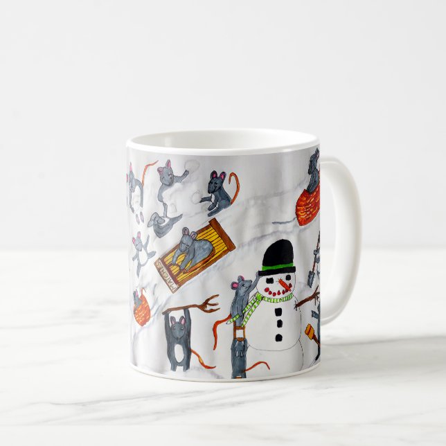 MEINE SPIELE IM SCHNEE KAFFEETASSE (VorderseiteRechts)