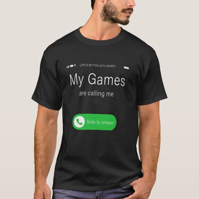 Meine Spiele nennen mich lustige Erwachsene Kinder T-Shirt (Vorderseite)