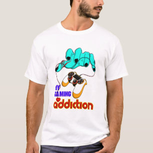 Meine Spielesucht, Gamer-Typografie-T-Shirt T-Shirt