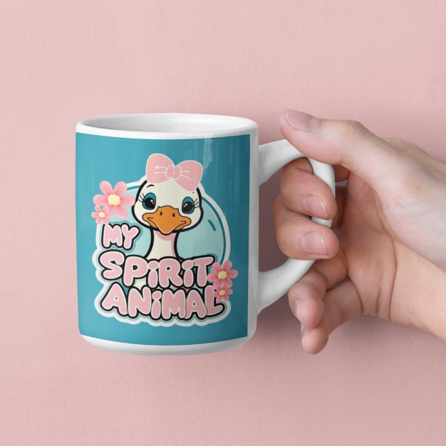 Meine Spirit Animal Goose-Tasse Kaffeetasse (This adorable, "my spirit animal" goose mug would make a great gift for someone special! )