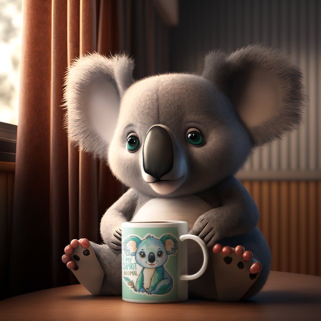 Meine Spirit Animal Koala-Tasse Kaffeetasse (This cute, "My Spirit Animal" koala mug would make a great gift for the koala lover in your life! )