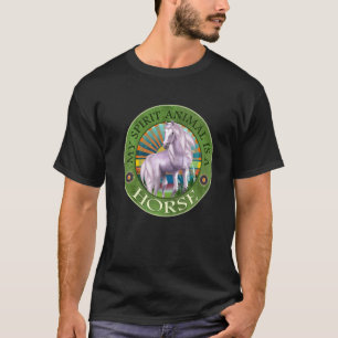 Meine spirituellen Tiere Ein Pferd Reiten Reitspor T-Shirt