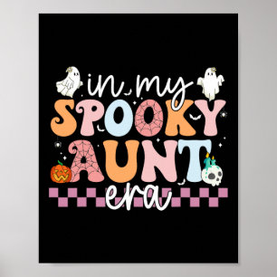 Meine Spooktante Era Halloween Retro Groovy Tante Poster