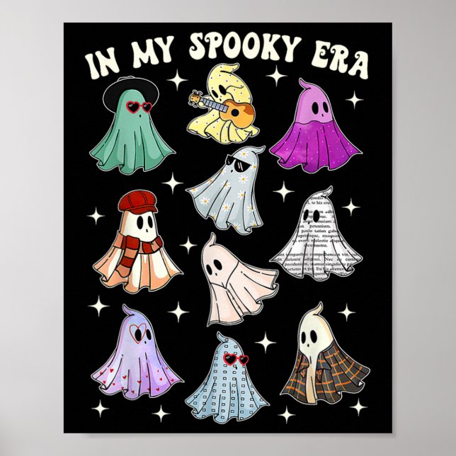 Meine Spooky Era Groovy Ghost Halloween Funny Poster (Vorne)