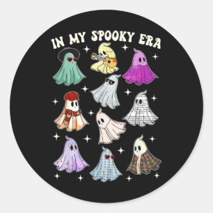 Meine Spooky Era Groovy Ghost Halloween Funny Runder Aufkleber