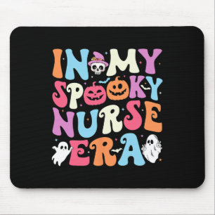 Meine Spooky Nurse Era Halloween Groovy Nursing Ha Mousepad