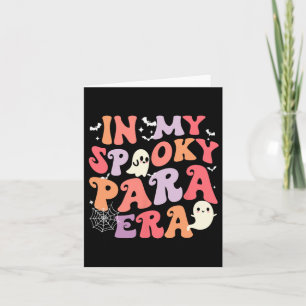 Meine Spooky Para Era Halloween Retro Groovy Ghost Karte
