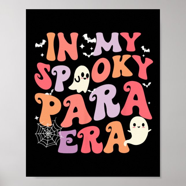 Meine Spooky Para Era Halloween Retro Groovy Ghost Poster (Vorne)