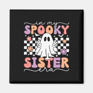Meine Spooky Schwester Era Retro Ghost Halloween S Magnet