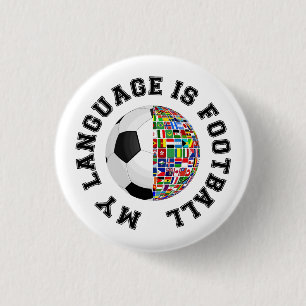 Meine Sprache ist Fußball Button
