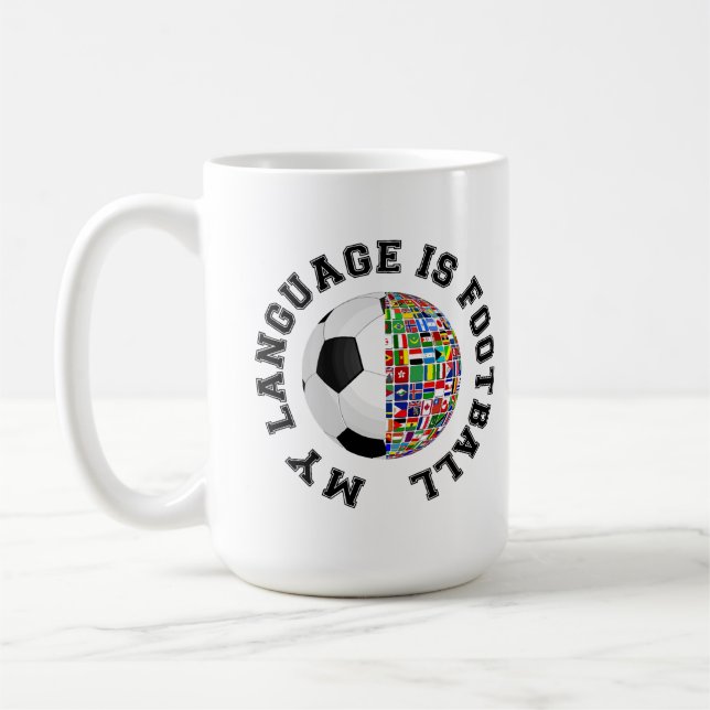 Meine Sprache ist Fußball Kaffeetasse (Links)