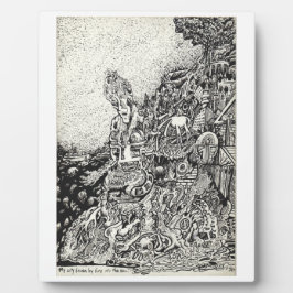 Meine Stadt wurde durch Feuer ins Meer getrieben Fotoplatte