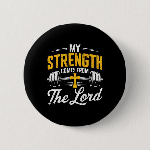 Meine Stärke kommt aus dem Christlichen Gott der L Button